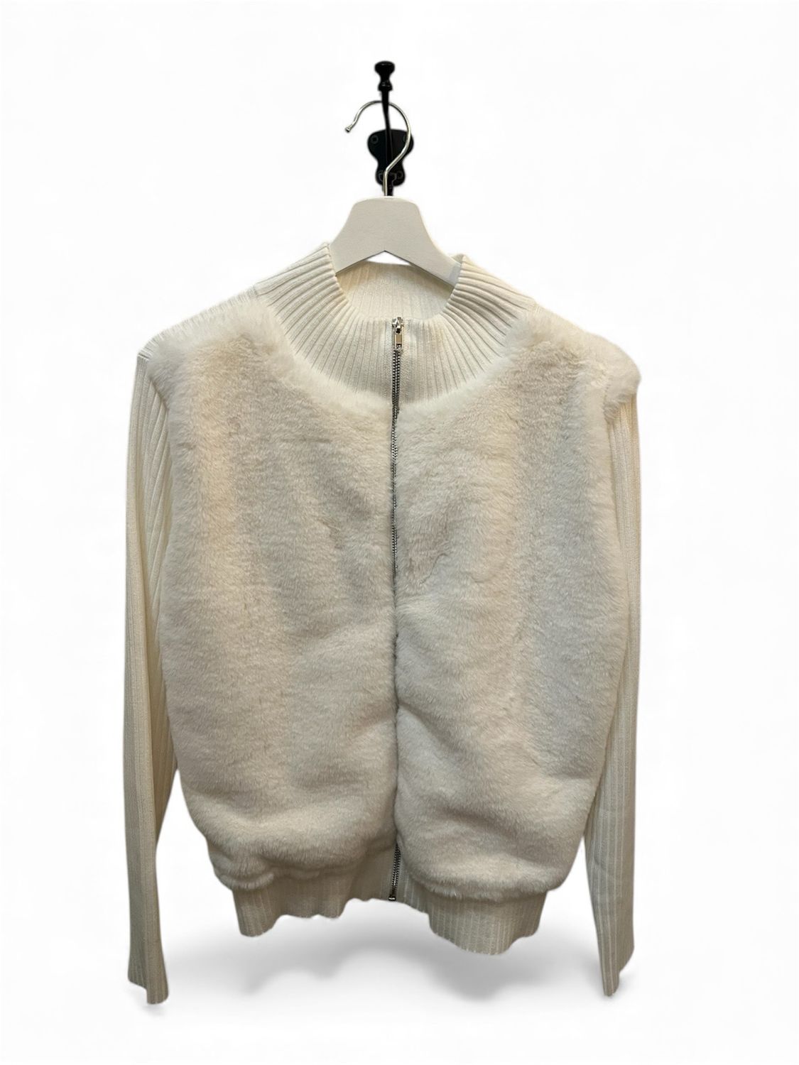 White Suzy Shier Zip Up