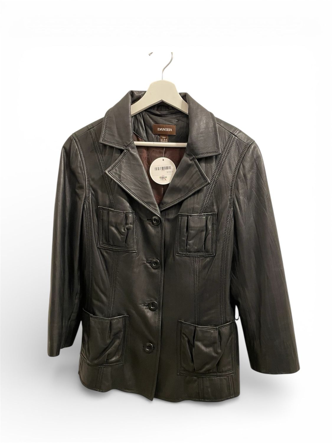 Vintage Danier Leather Button Up Blazer