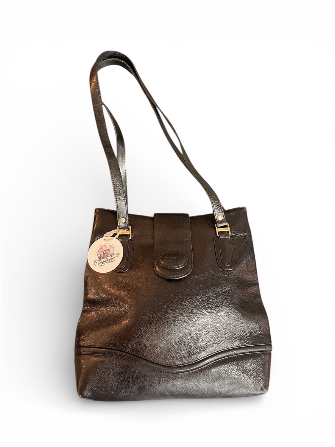 Black Italian Leather