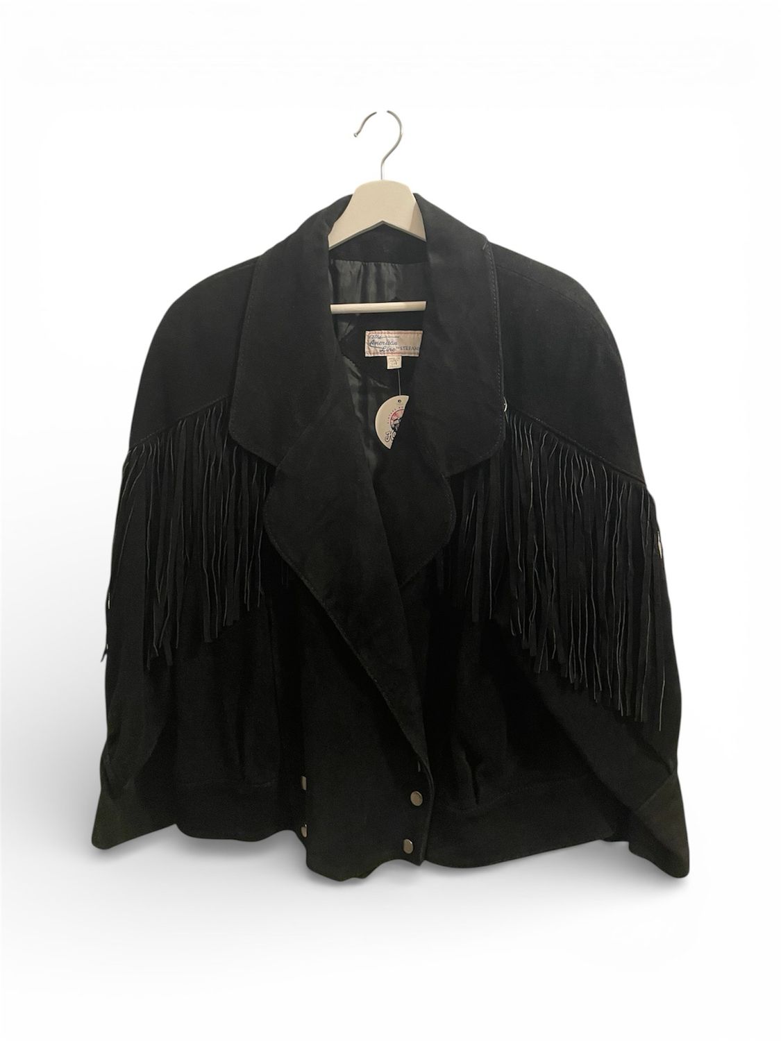 Black Suede Fringe Jacket