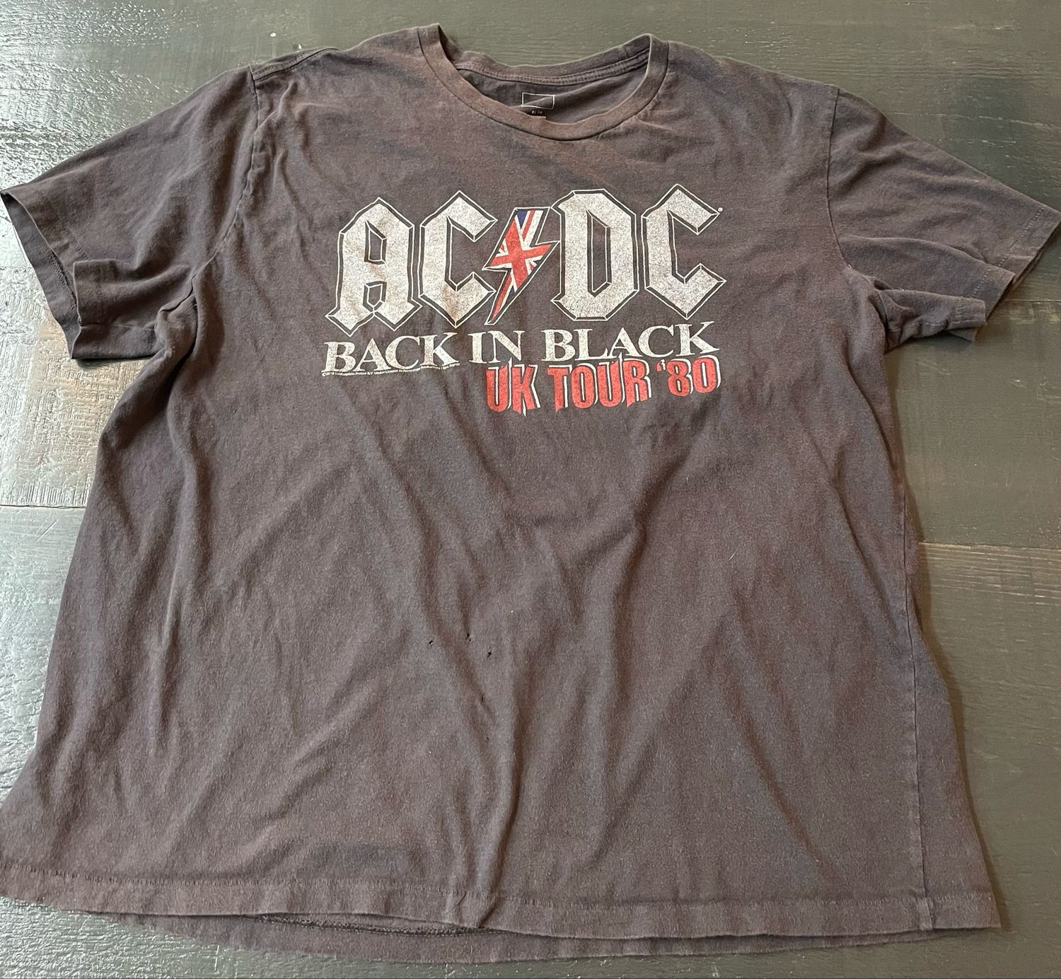 ACDC Back in Black UK Tour '80