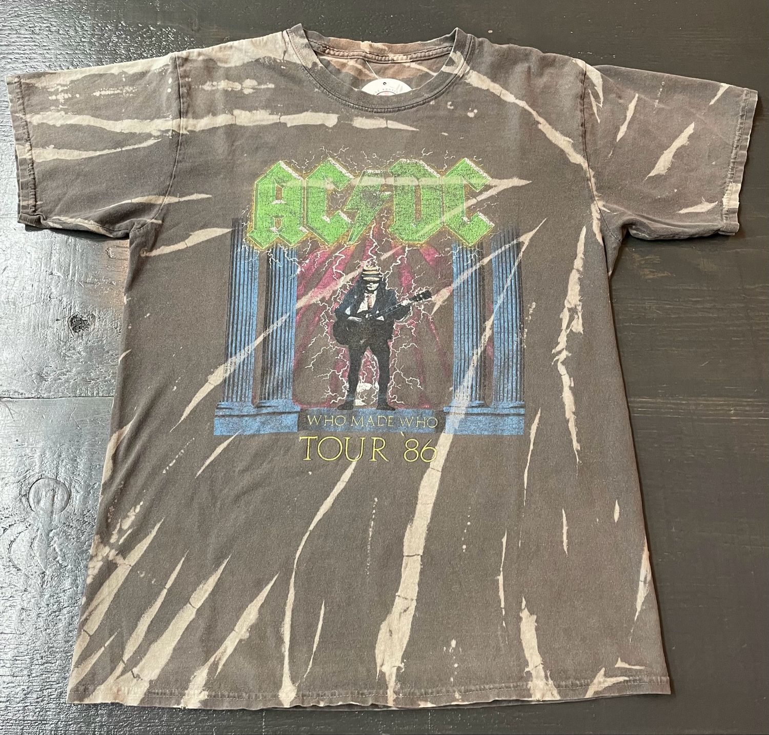 ACDC Tie Dye "Who Made Who" Tee