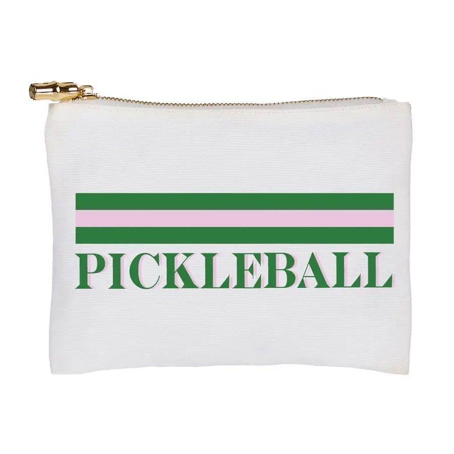 Pickleball striped flat zip