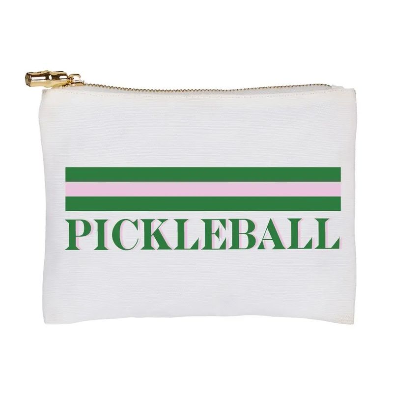 Pickleball striped flat zip