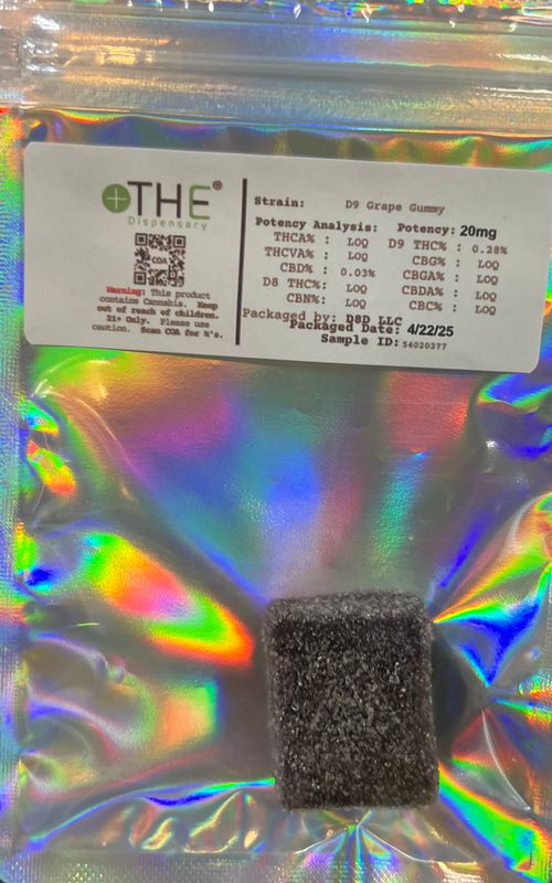 Delta 9 THC - Individual Gummies - Grape 20mg