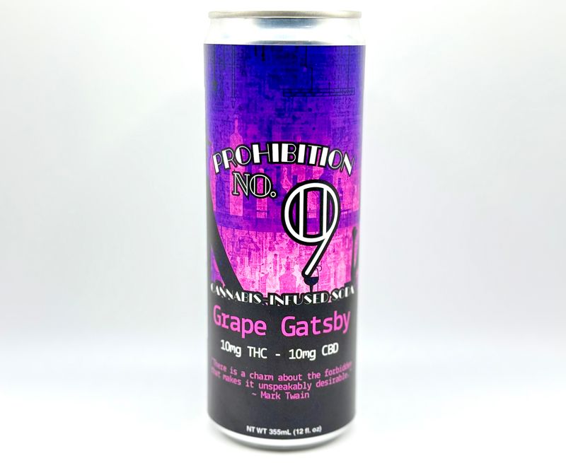 Delta 9 THC - Beverage - Prohibition 9 Grape Gatsby