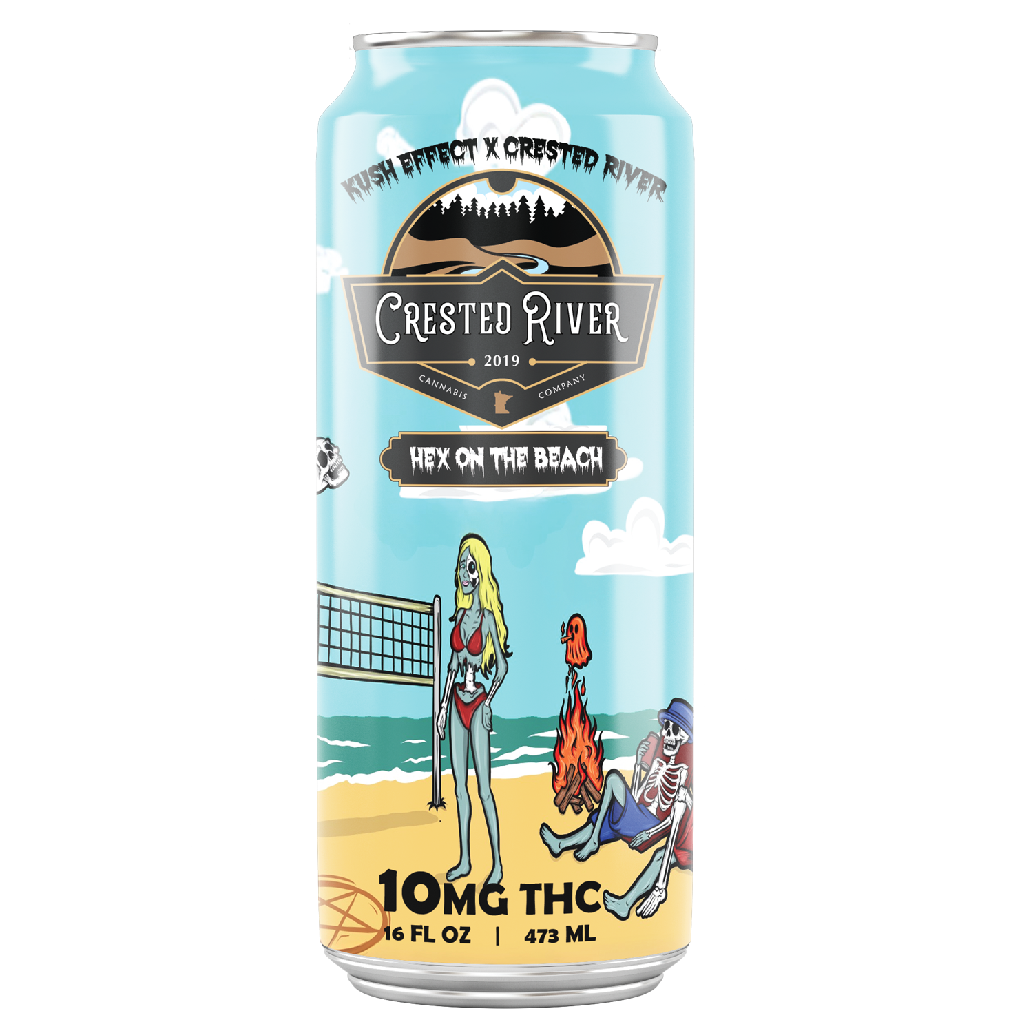 Delta 9 THC - Beverage - Crested River - Hex on the Beach