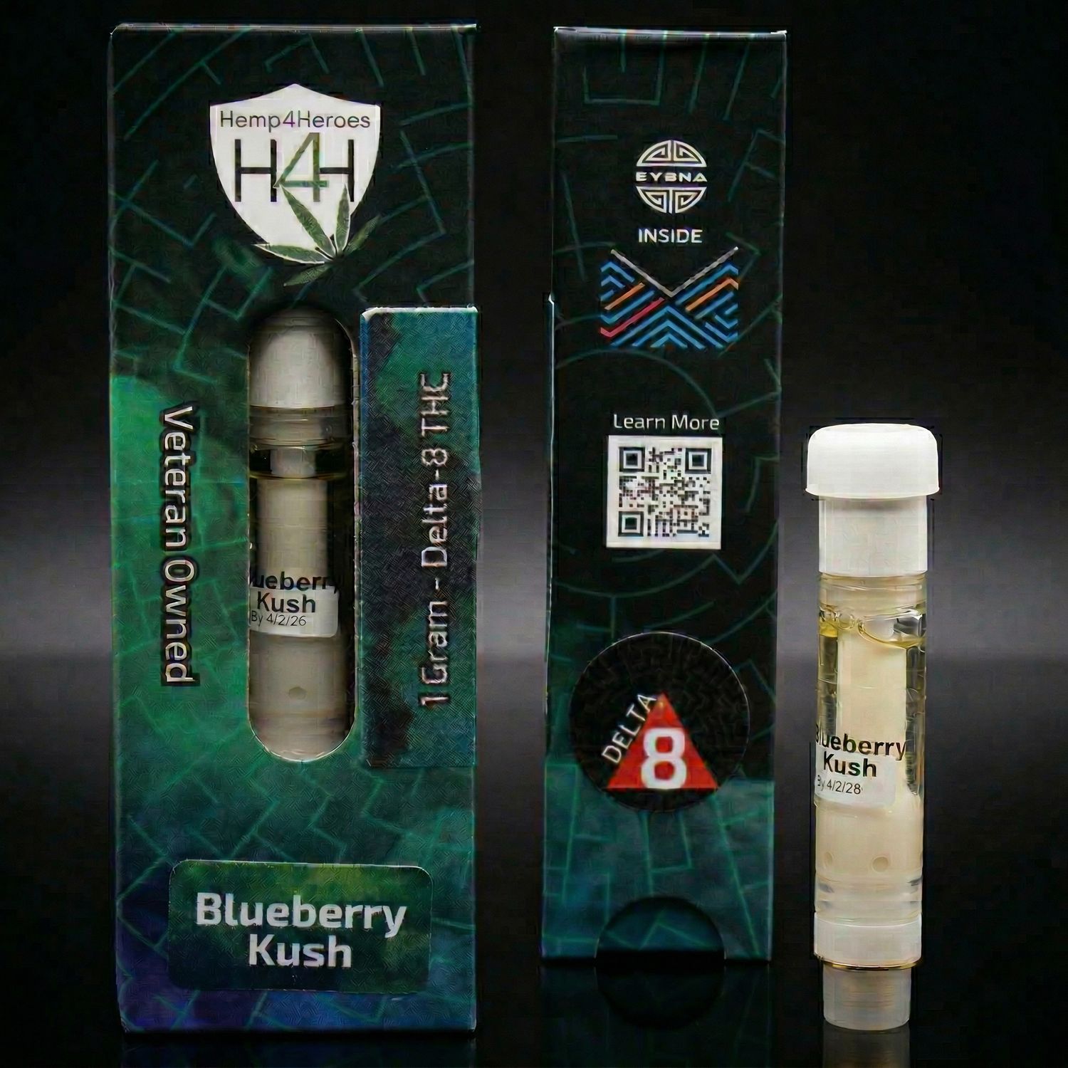Delta 8 THC - Eybna Cartridge - Blueberry Kush 1g