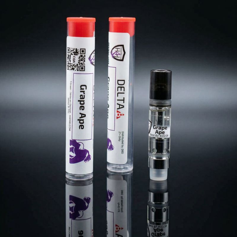 Delta 8 THC - Cartridge - Grape Ape 1g