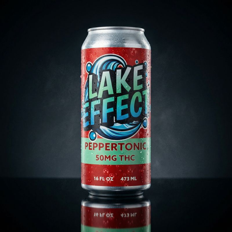 Delta 9 THC - Beverage - Lake Effect - Peppertonic 50mg