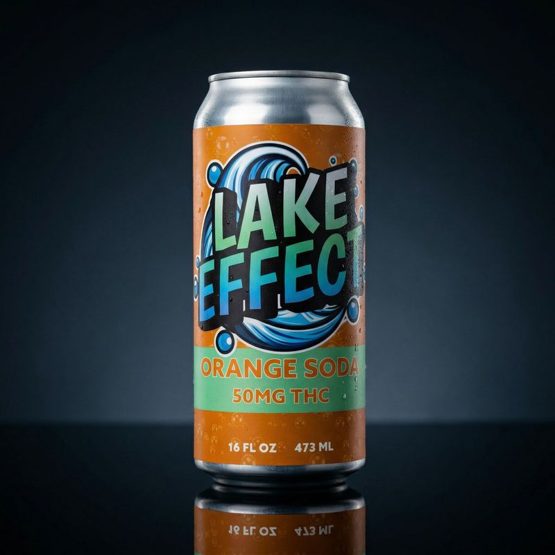 Delta 9 THC - Beverage - Lake Effect - Orange Turbo 50mg