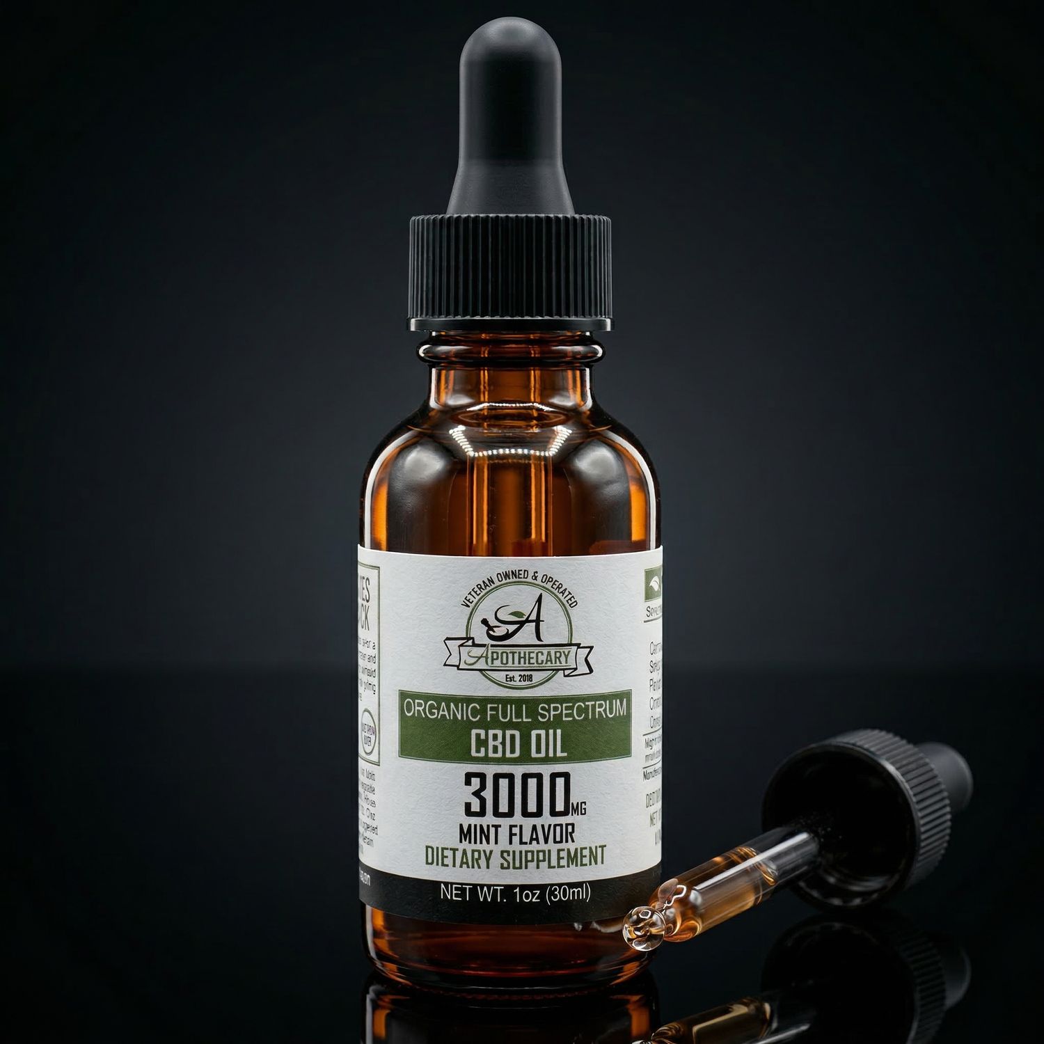 CBD Full Spectrum - Tincture - Mint 3000mg