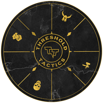 Neoprene objective marker - Warhammer AoS 4th edition - 40K - Black - Set of 8