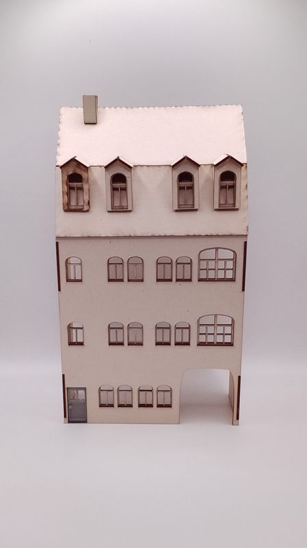 Lasercutbausatz Halbreliefhaus "Auf der Heide 12"