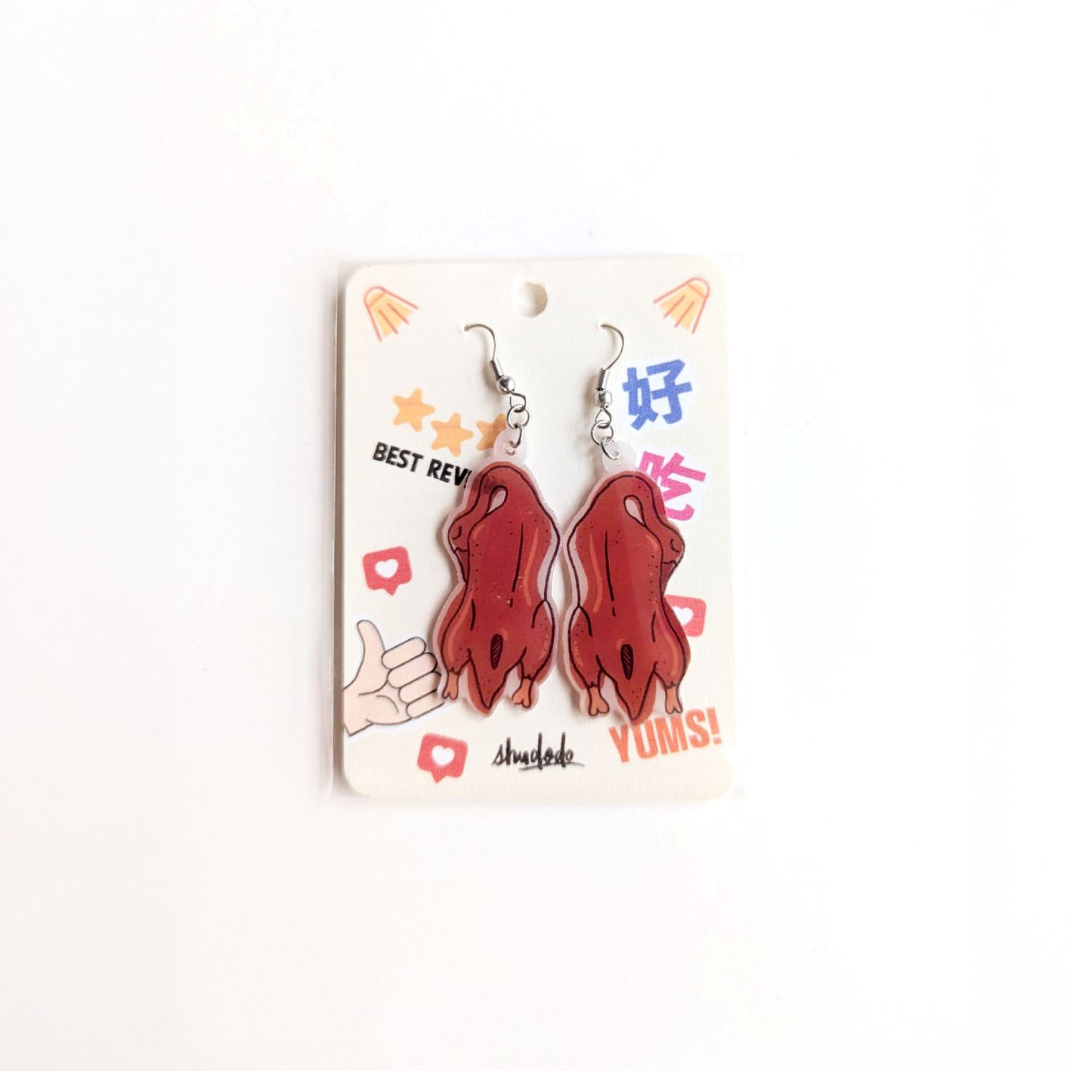 Braised Duck Earrings