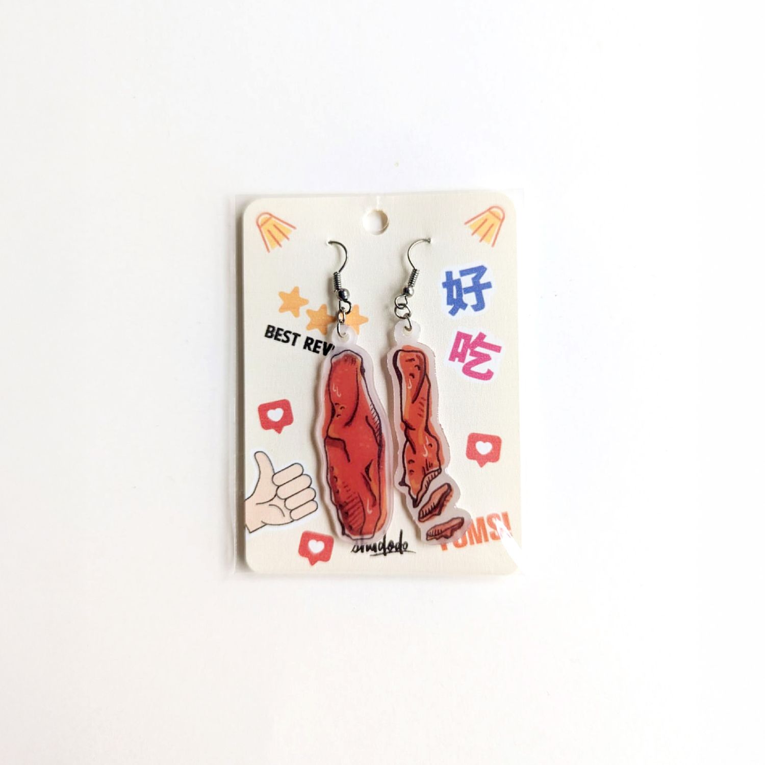 Char Siew Earrings
