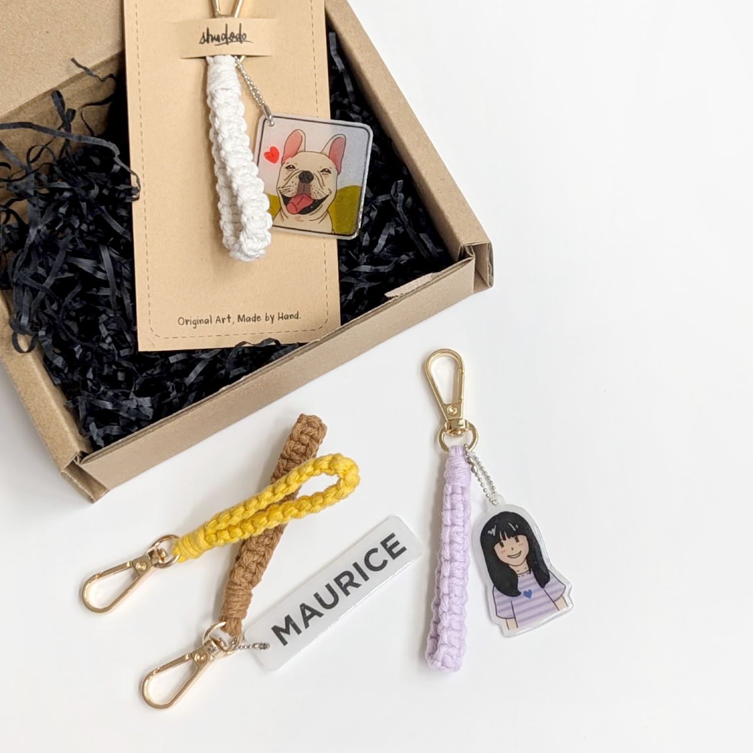 Personalised Macrame Keychain