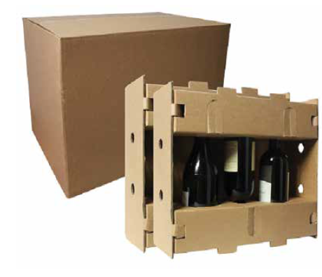 CONTENITORE CARTONE 6 BT COMPLETO