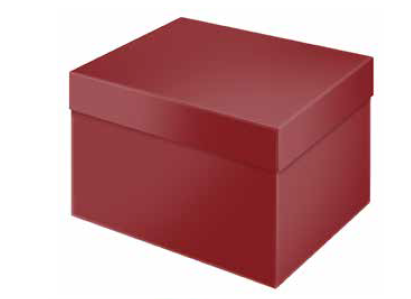 SCATOLA RETTANG. ALTA ROMBI BORDEAUX