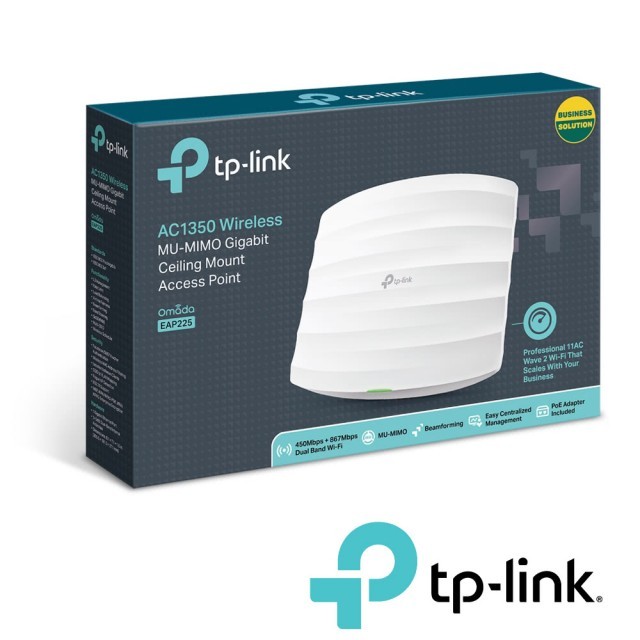 【TP-Link】EAP225 AC1350 無線MU-MIMO Gigabit吸頂式基地台
