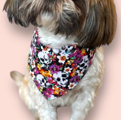 Petal &amp; Bones Dog Bandanas