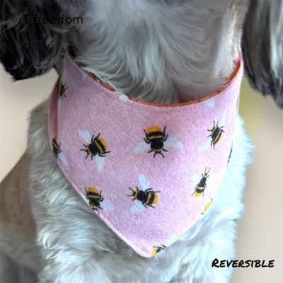 Flower Power And Honey Hour Reversible Dog Bandana