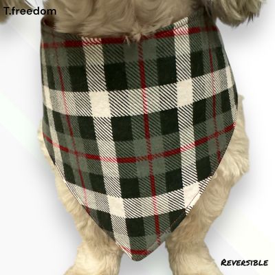 Santa Paws Checklist Dog Bandana