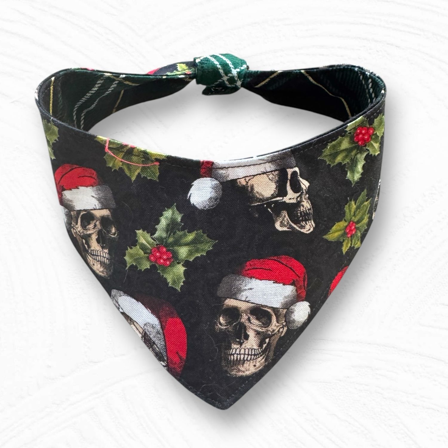 Santa Skulls Dog Bandana