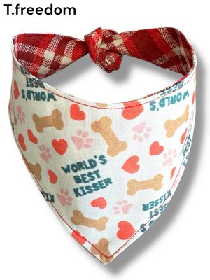Smooches &amp; Snuggles Dog Bandana