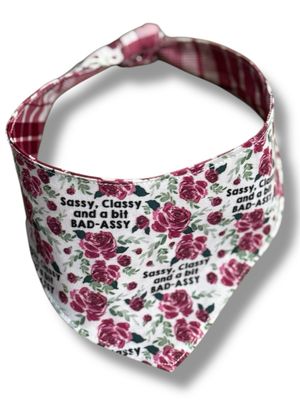 Sassy’ N Plaid Reversible Dog Bandana