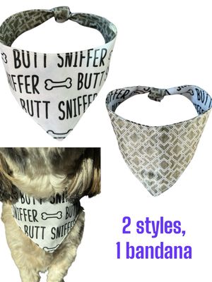 Butt Sniffer Reversible Dog Bandana