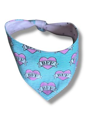 BFF &amp; Dots Reversible Dog Bandana