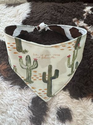 Desert Faith &amp; Cowhide Grace Dog Bandana