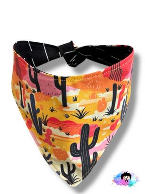 Cactus Glow Up Reversible Dog Bandana