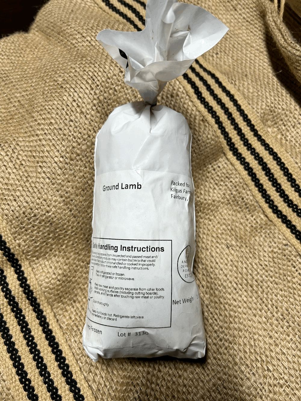 Lamb - ground, 1 lb.