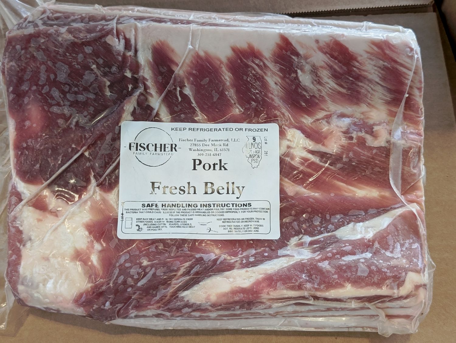 pork - Fresh Bellies, pastured