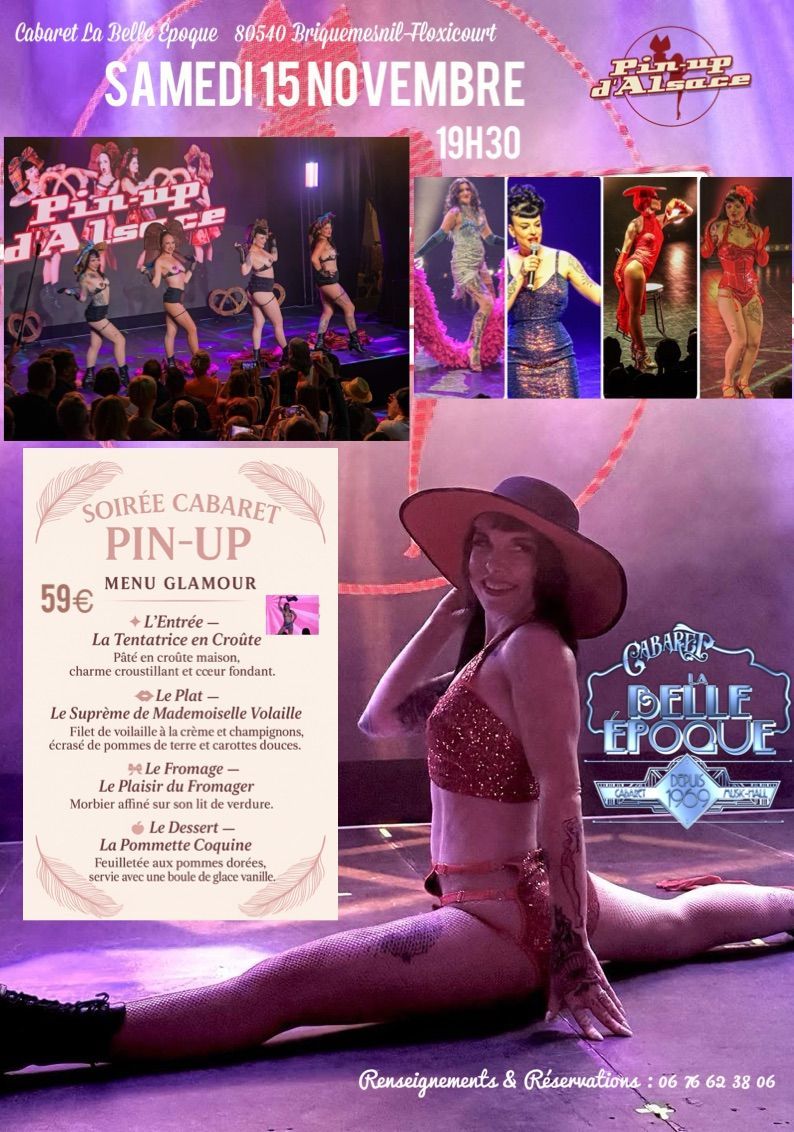 Soirée Pin'Up  Samedi 15 novembre 2025 à 19h30