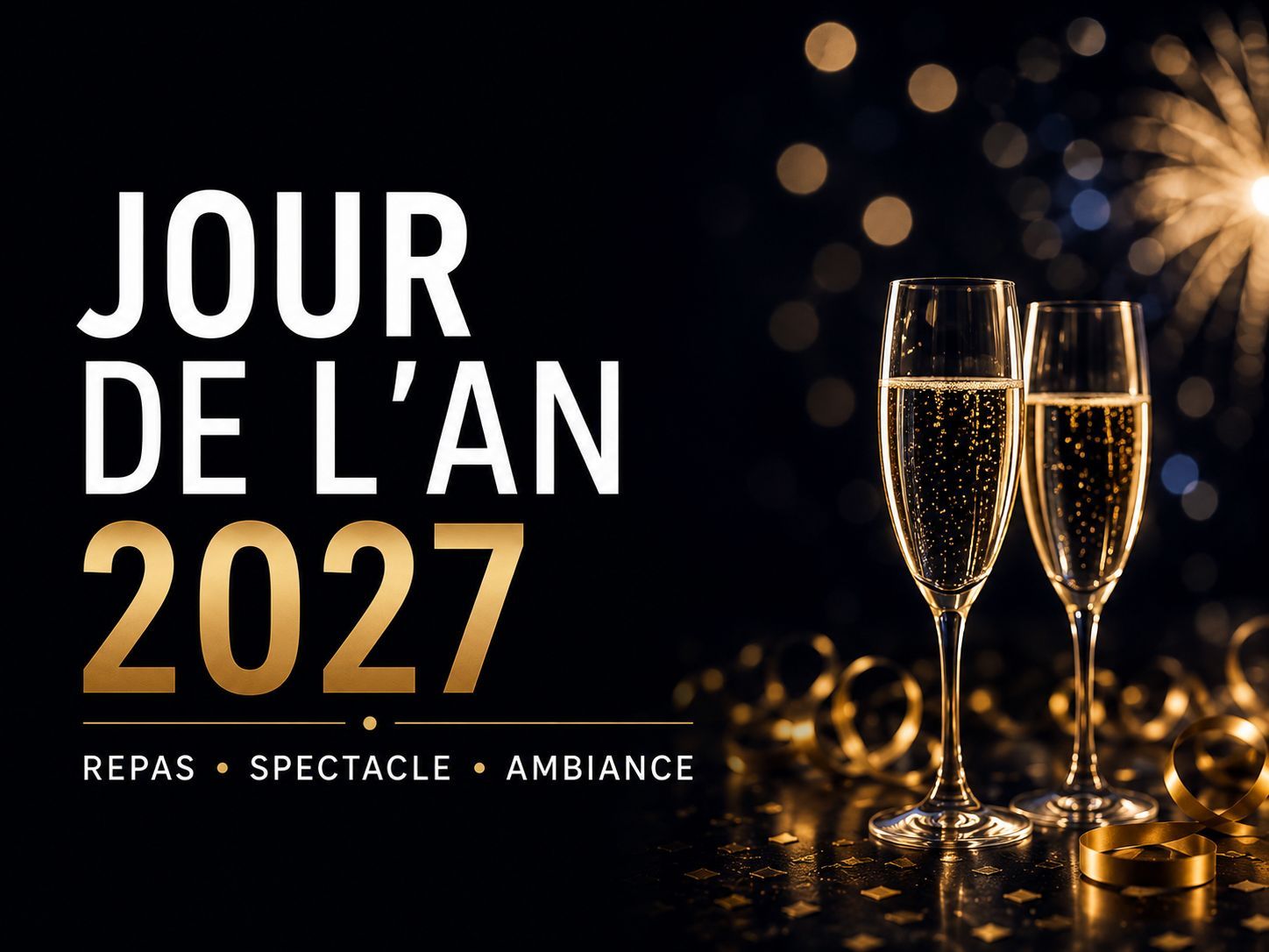 1er Déjeuner Spectacle de la nouvelle année. Vendredi 1 janvier 2027