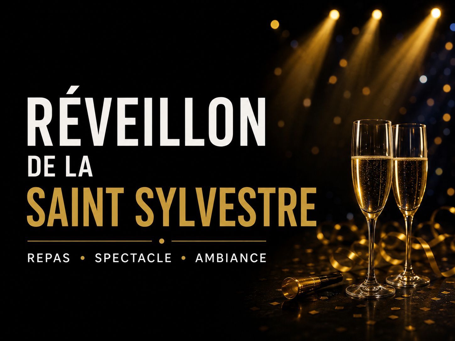 Réveillon Dîner spectacle du jeudi 31 décembre 2026