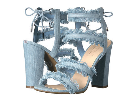 guess denim sandals