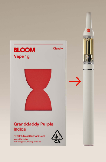 Bloom | Granddaddy Purple | 1g Cartridge