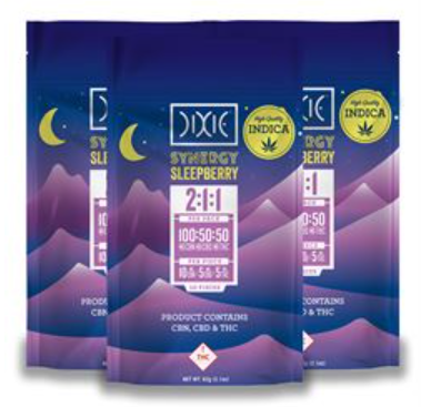 Dixie | Synergy Sleepberry | 2:1:1 | 50mg Gummies