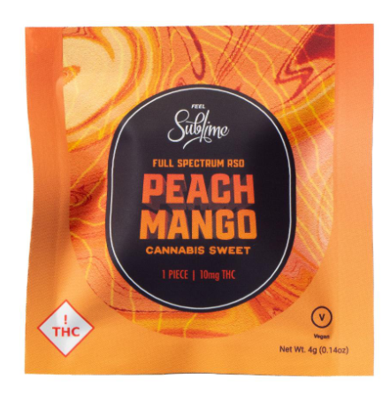 Sublime | Peach Mango | 10mg Hard Candy