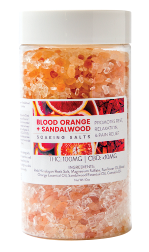 Verde Cannabis | Soaking Salts | Blood Orange Sandalwood | 100mg