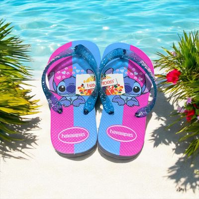 Chinelo Lilo Stitch Infantil Feminino - PinkBlue Chinelo Lilo Stitch Infantil Feminino - PinkBlue