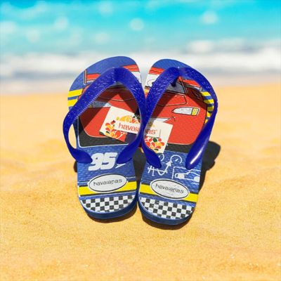Havaianas Carros Azul Kids