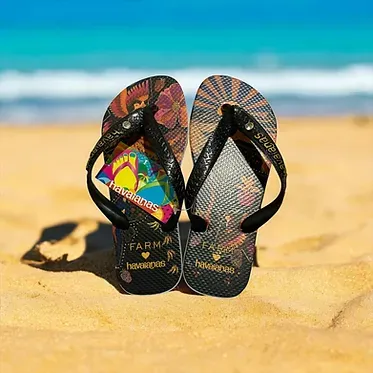 Havaianas Floral Black Farm
