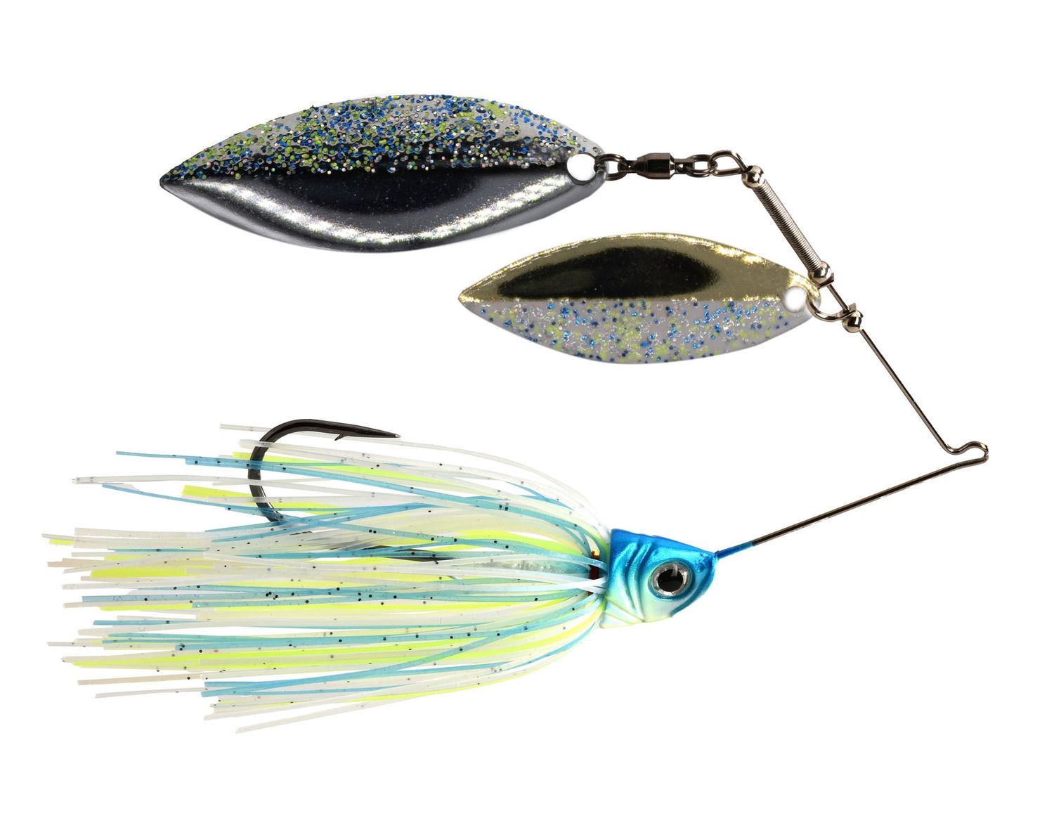 1st Gen Split-Blade Spinnerbaits, Color: Sexy Shad, Size: 1/2 oz.