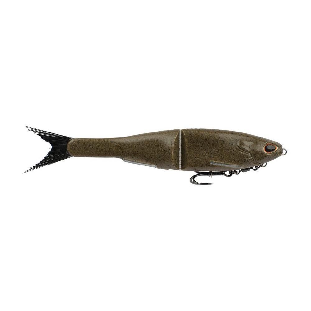 Berkley Nessie Glide Baits, Color: Green Pumpkin, Size: 9-inch