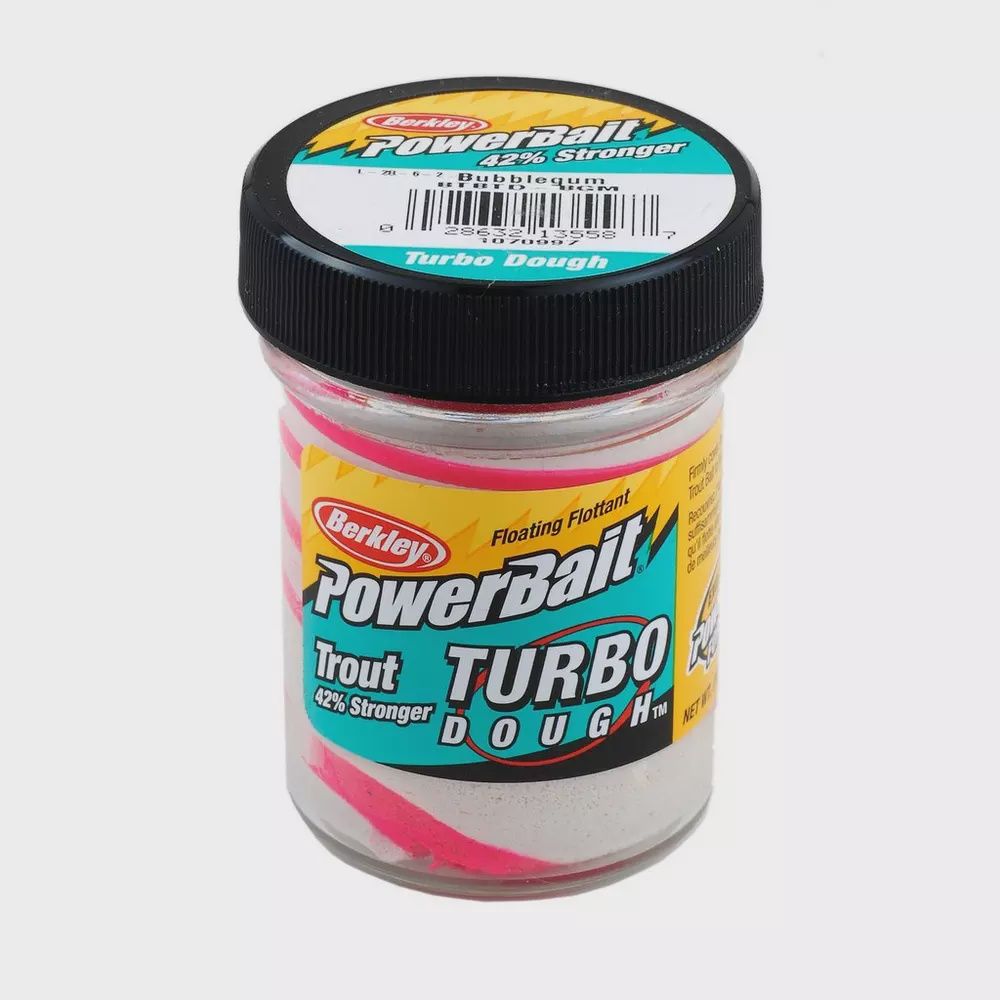 Berkley Powerbait Turbo Dough Trout Baits, Color: Bubblegum
